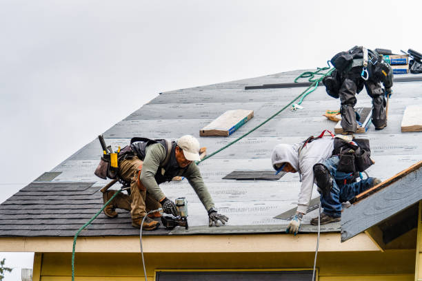Professional Gutter Installation technician working in Chesapeake, WV